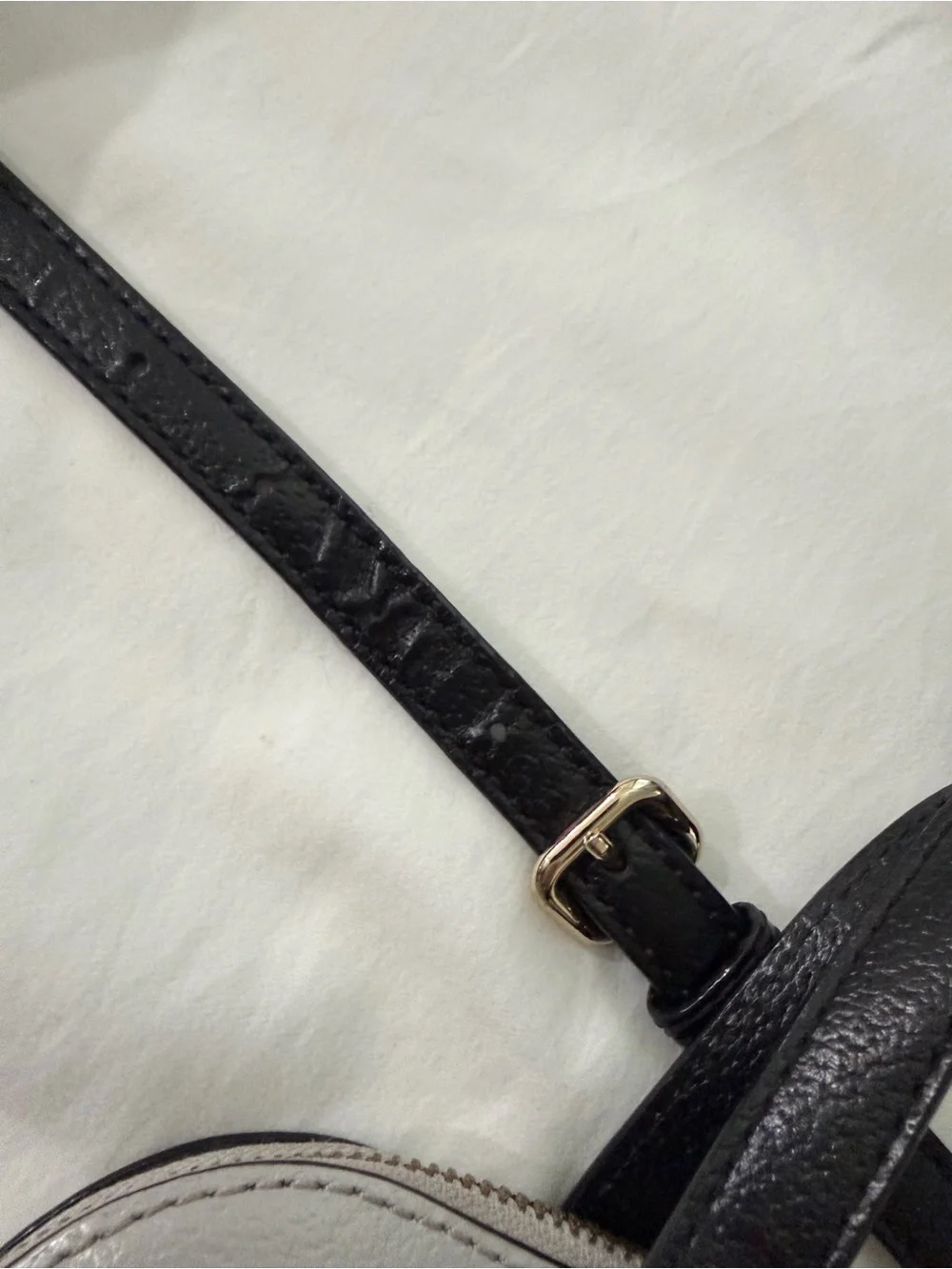 kate spade Gray and Black Dome Satchel with Crossbody Strap